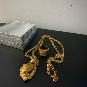 Men’s Tiger Necklace and Ring